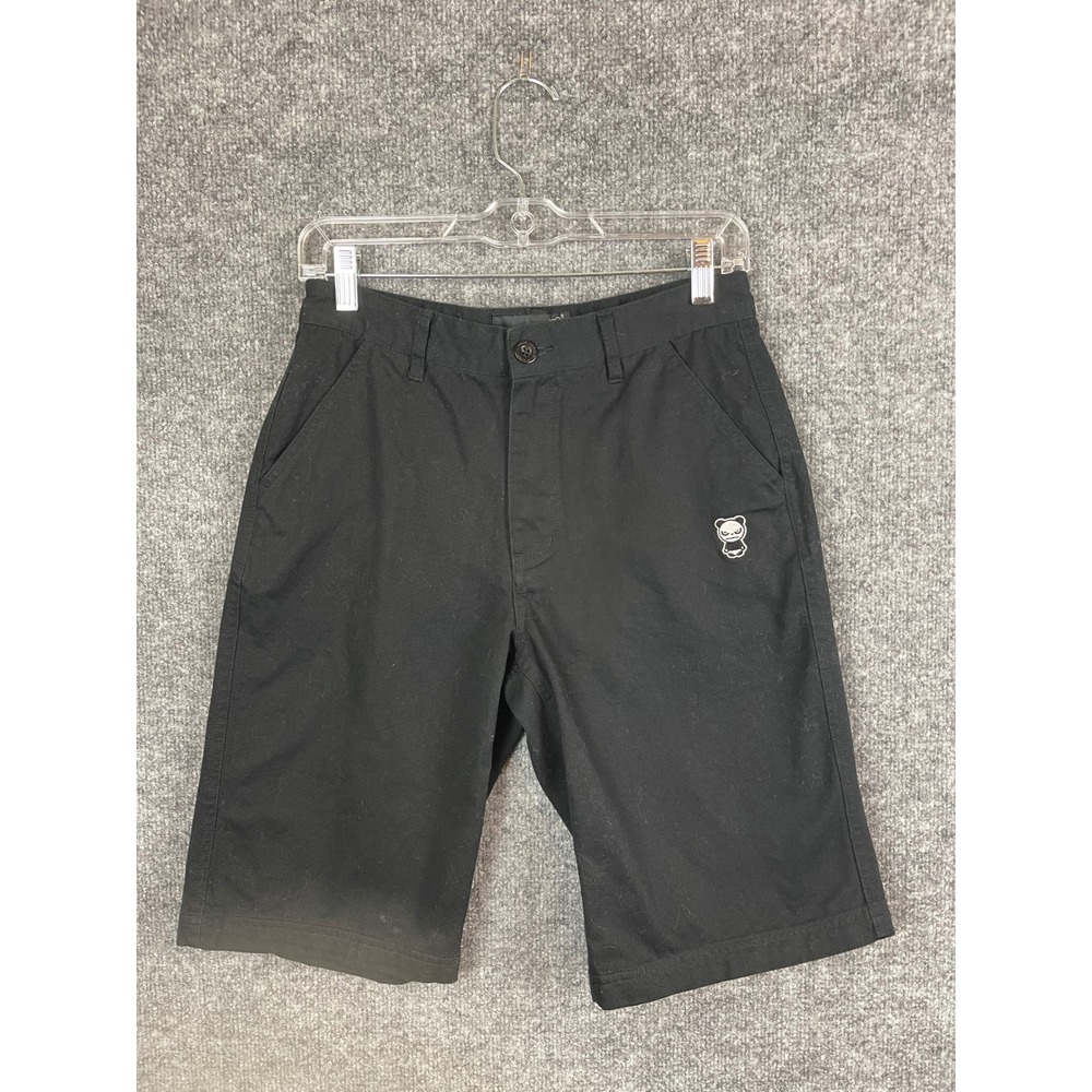 HIPANDA Chines‎ streetwear Shorts Kids Size 28 Black Skull Crossbones Graphic